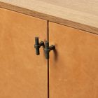 Garfield Leather Cabinet (35&quot;)