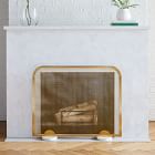 Deco Metal Fireplace Screen