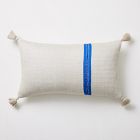 Silk Mono Stripe Lumbar Pillow Cover