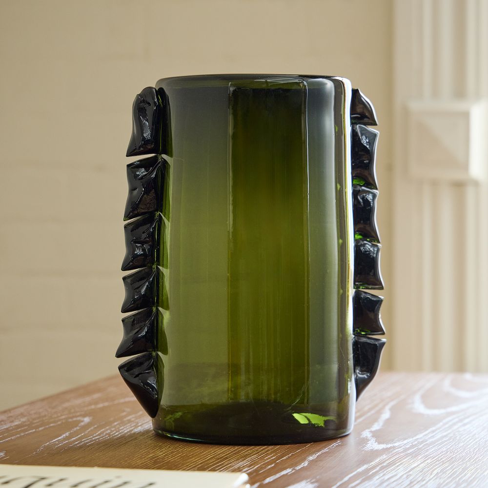 Jade Artisanal Glass Vases