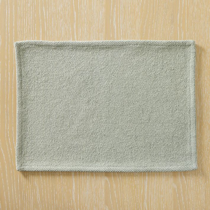 Textured Canvas Cotton Placemat Sets