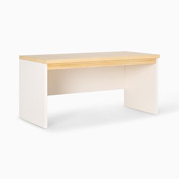 Ziggy Modular Wall SystemSimple Desk Base Natural/White