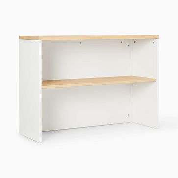 Ziggy Modular Wall System2 Shelf Open Hutch Natural/White