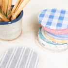 Proper Table Mack Gingham Coaster (Set of 4) - Blue