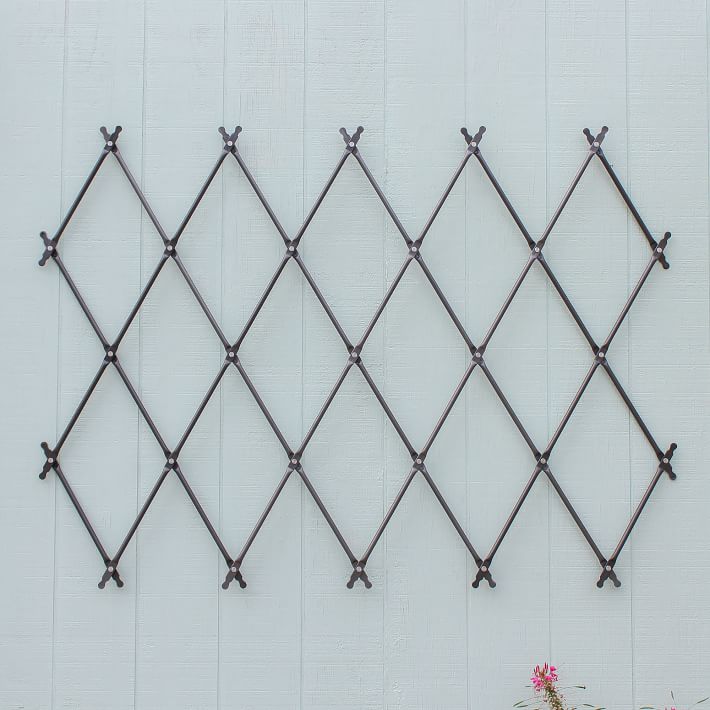 Iron Wall Mounted Lattice Trellis
