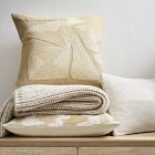 Abstract Embroidery Pillow Cover &amp; Throw Set