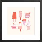 Ice Cream Truck Framed Wall Art by Sally Murphy Design