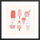 Ice Cream Truck Framed Wall Art by Sally Murphy Design
