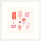 Ice Cream Truck Framed Wall Art by Sally Murphy Design