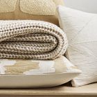 Abstract Embroidery Pillow Cover &amp; Throw Set