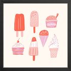 Ice Cream Truck Framed Wall Art by Sally Murphy Design