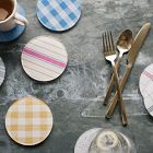 Proper Table Wadsworth Goldenrod Gingham Coaster (Set of 4)