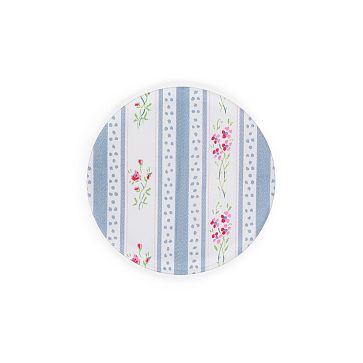 James Vintage Floral Stripe Coaster