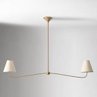 Simone Linear 2-Light Chandelier (48&quot;)