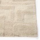 Rounded Shapes Shag Wool Rug