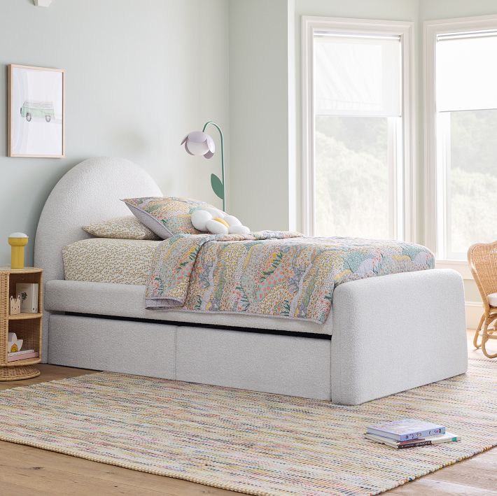 Elora Upholstered Storage Bed W/ Storage Drawer
