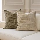Striated Chenille Pillow Cover
