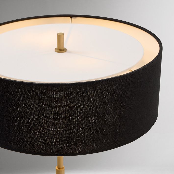 【おしゃれ】WEST ELM Hennings Fabric Tableランプ Hennings Fabric Table Lamp (20