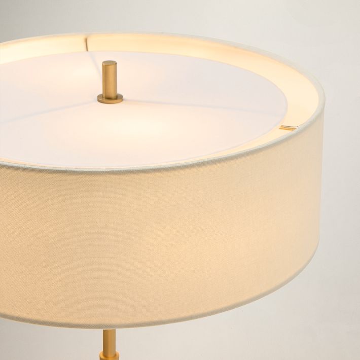 【おしゃれ】WEST ELM Hennings Fabric Tableランプ Hennings Fabric Table Lamp (20