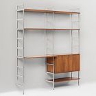 Ozzy Modular Wall Desk w/ Shelf Units (62&quot;)