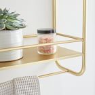 Deco Curve Metal Wall Shelves