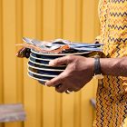 Marcus Samuelsson Carved Pattern Salad Plate Sets