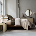Miles Wood &amp; Upholstered Bed