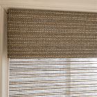 Custom Natural Stripe Unlined Roller Shade