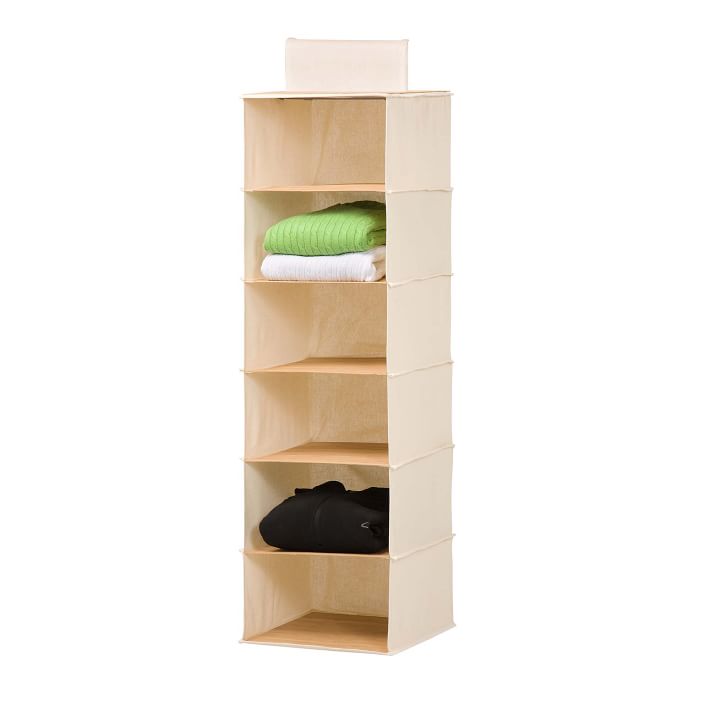6-Shelf Bamboo Sweater Organizer