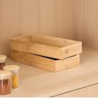 mDesign Bamboo Drawer Organizers (Set of 2)