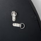 Organic Textured Metal Oval Wall Mirror