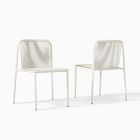 Open Box: Oceana Outdoor Stacking Dining Chair (Set of 2)