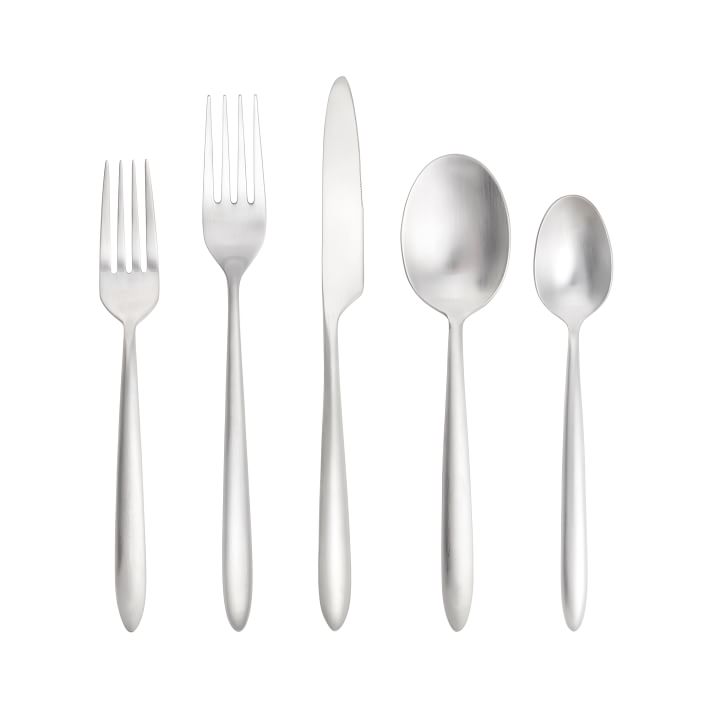 Brushed Stainless Steel Flatware Sets