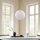 Aria Round Glass Pendant (12&quot;&ndash;16&quot;)