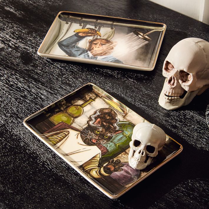 Dapper Animal Halloween Trinket Tray