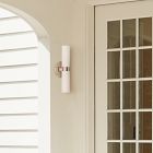 Weston Fluted Glass Double Short Indoor/Outdoor Sconce (16&quot;)