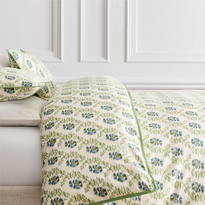 Jawahar Duvet Cover in Celadon