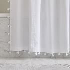 Organic Stripe Jacquard Shower Curtain