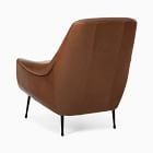 Lottie Leather Chair - Metal Legs