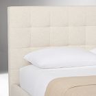 Emmett Tufted Side Storage Bed - Wood Legs