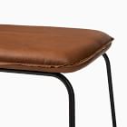 Slope Leather Dining Bench (52")