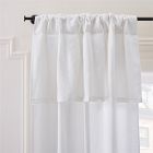 European Flax Linen Valance Light-Filtering Curtain