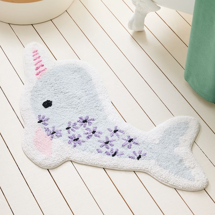 Kids Narwhal Bath Mat