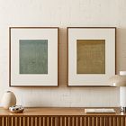 TF Brown &amp; Green Wash Wall Art