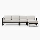 Portside Aluminum Outdoor 3-Piece Chaise Sectional (116&quot;)