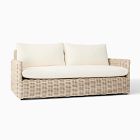 Westport Slim Profile Outdoor Sofa (68&quot;), Cusco Textilene&#174; Sling Lounge Chair &amp; Concrete Pedestal Round Coffee Table (32&quot;) Set