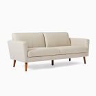 Chip and Dent:Oliver 72" Sofa, Twill, Dove, Light Walnut