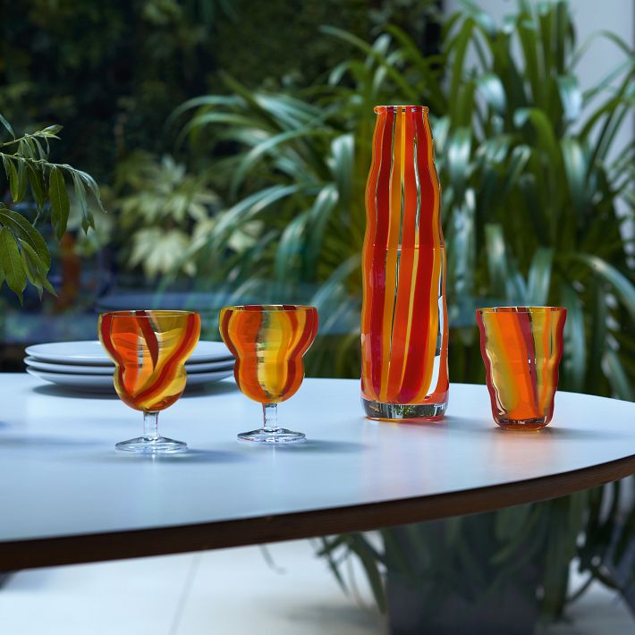 Folk Glass Carafe