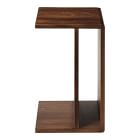Wood C-Shaped Side Table (12.5")