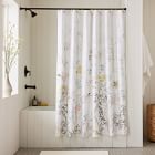 Organic Chinoiserie Shower Curtain